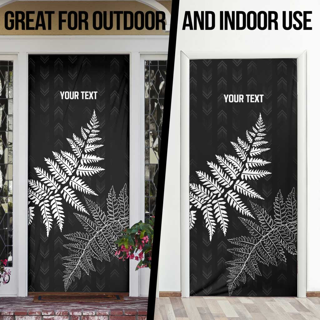 New Zealand Lawn Bowls Personalized Door Cover Wrap-Around Silver Fern - Polynesian Pride