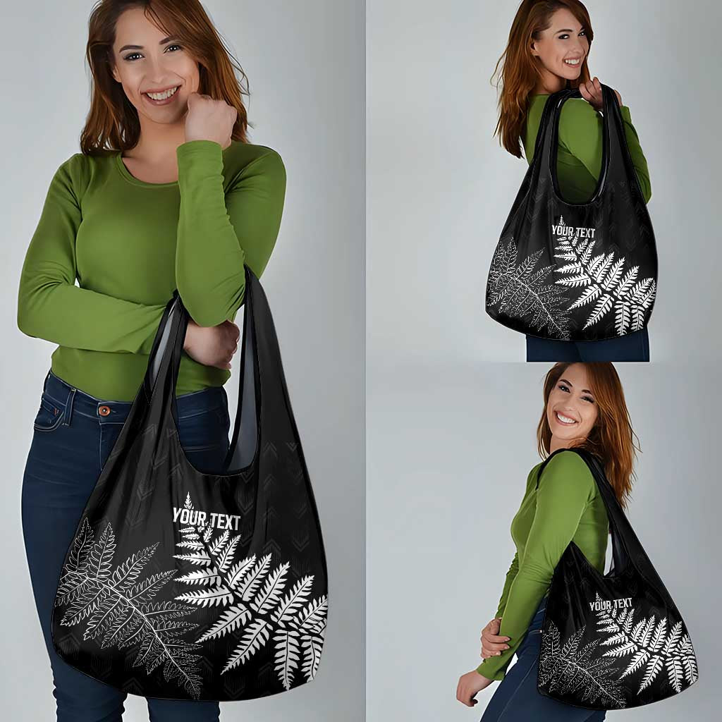 New Zealand Lawn Bowls Personalized Grocery Bag Wrap-Around Silver Fern - Polynesian Pride