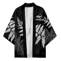 New Zealand Lawn Bowls Personalized Kimono Wrap-Around Silver Fern - Polynesian Pride