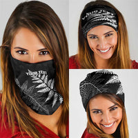 New Zealand Lawn Bowls Personalized Neck Gaiter Wrap-Around Silver Fern - Polynesian Pride