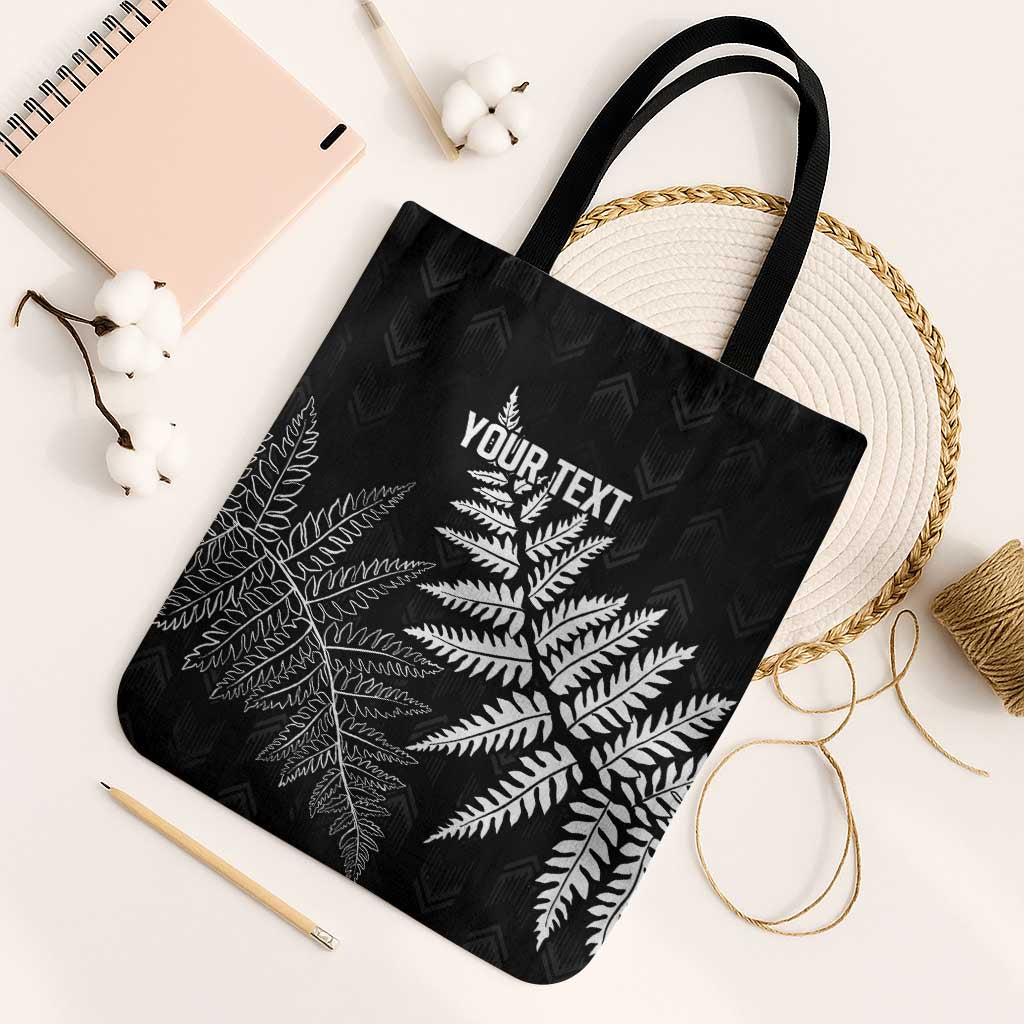 New Zealand Lawn Bowls Personalized Tote Bag Wrap-Around Silver Fern - Polynesian Pride