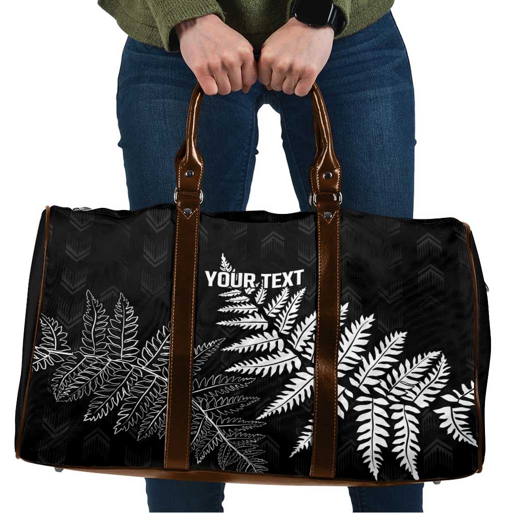 New Zealand Lawn Bowls Personalized Travel Bag Wrap-Around Silver Fern - Polynesian Pride