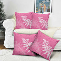 New Zealand Lawn Bowls Breast Cancer Personalized Pillow Cover Wrap-Around Silver Fern - Polynesian Pride