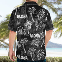 Aloha Vintage Quilt Hawaiian Shirt Hawaiian Seamless - Black LT7 - Polynesian Pride