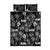 Aloha Vintage Quilt Quilt Bed Set Hawaiian Seamless - Black LT7 Black - Polynesian Pride