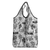 Aloha Vintage Quilt Grocery Bag Hawaiian Seamless - White LT7 - Polynesian Pride