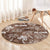 Aloha Vintage Quilt Round Carpet Hawaiian Seamless - Brown LT7 - Polynesian Pride