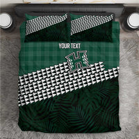 Rainbow Warriors Hawaii Personalized Palaka Bedding Set - Polynesian Pride