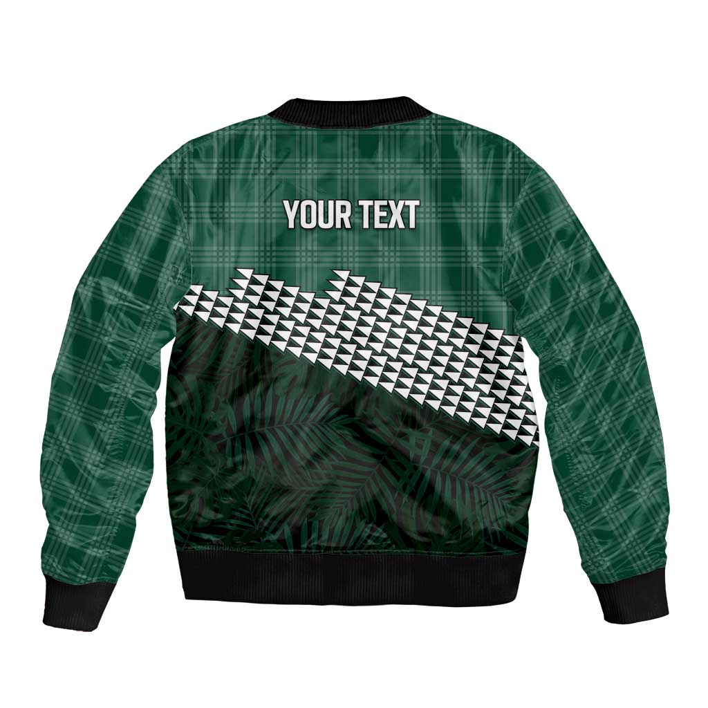 Rainbow Warriors Hawaii Personalized Palaka Bomber Jacket - Polynesian Pride