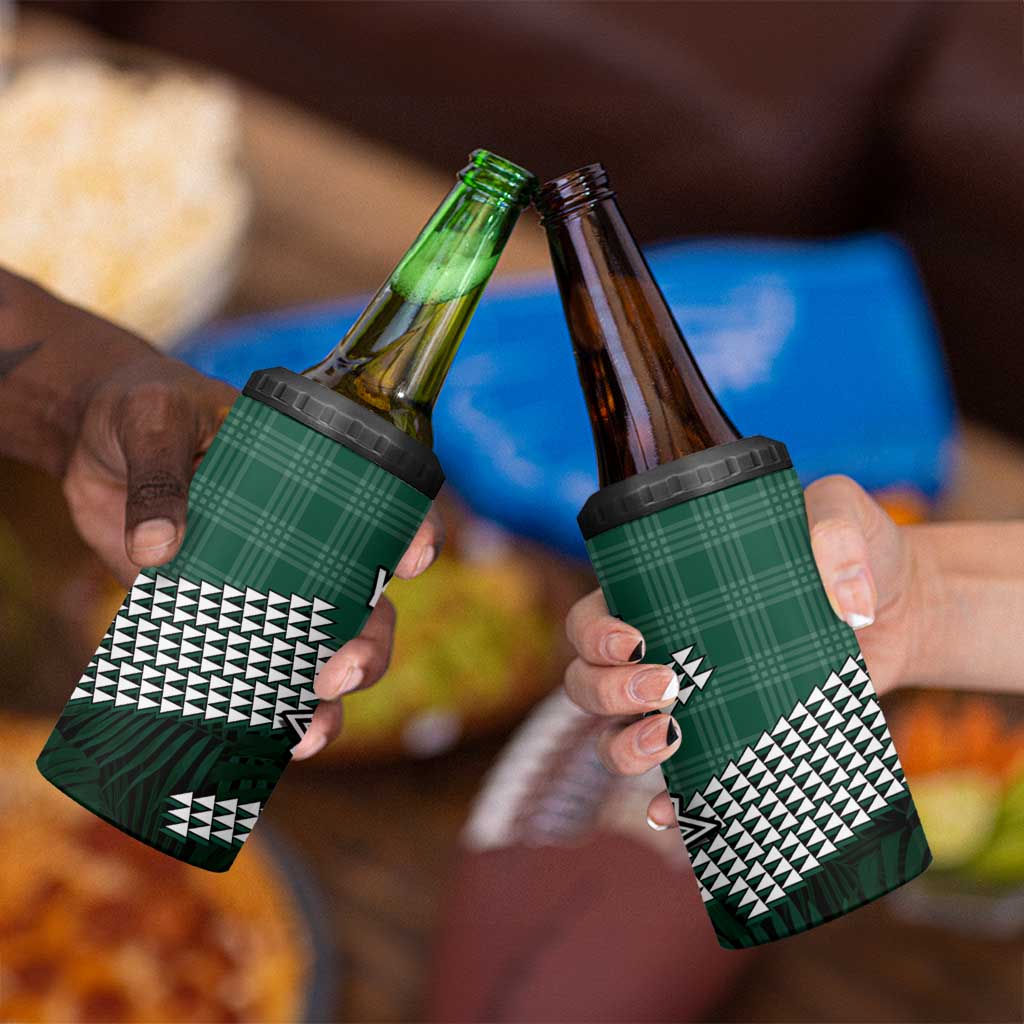 Rainbow Warriors Hawaii Personalized Palaka 4 in 1 Can Cooler Tumbler - Polynesian Pride