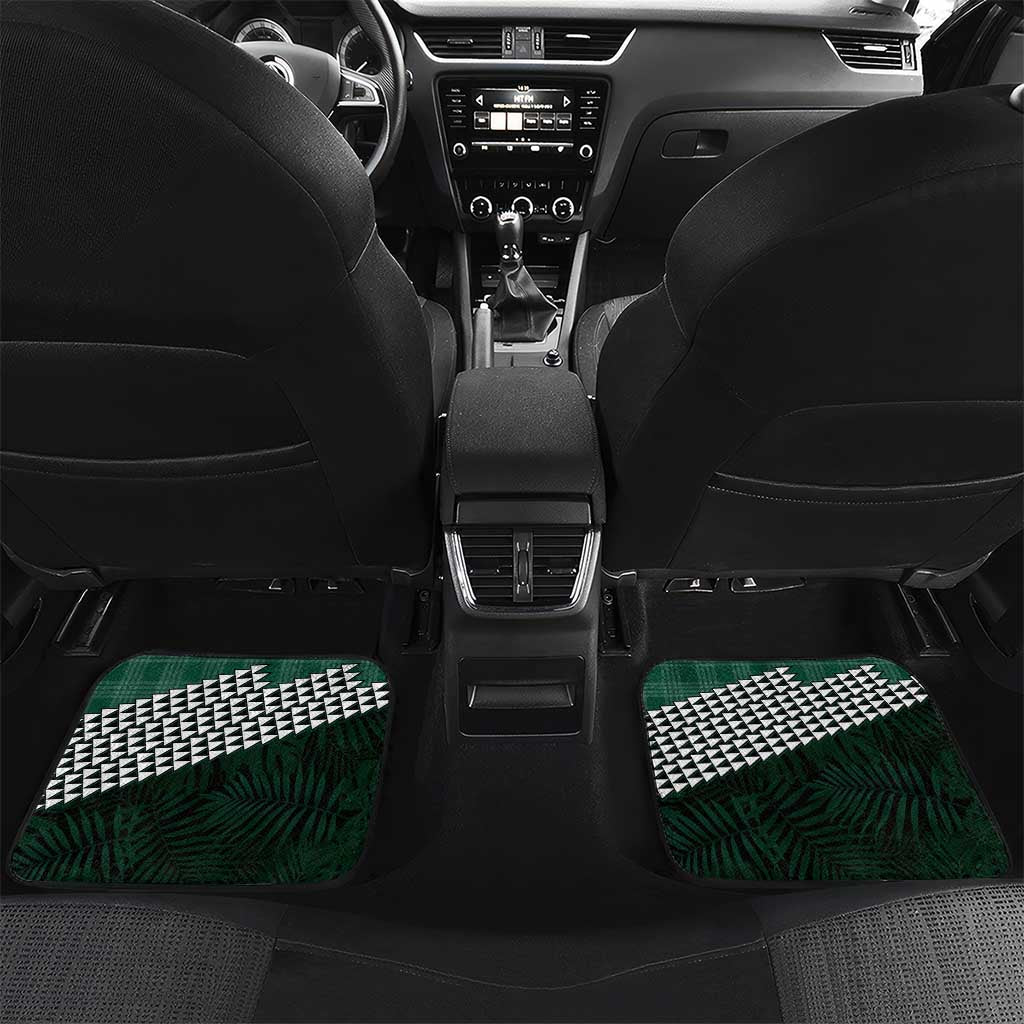 Rainbow Warriors Hawaii Personalized Palaka Car Mats - Polynesian Pride