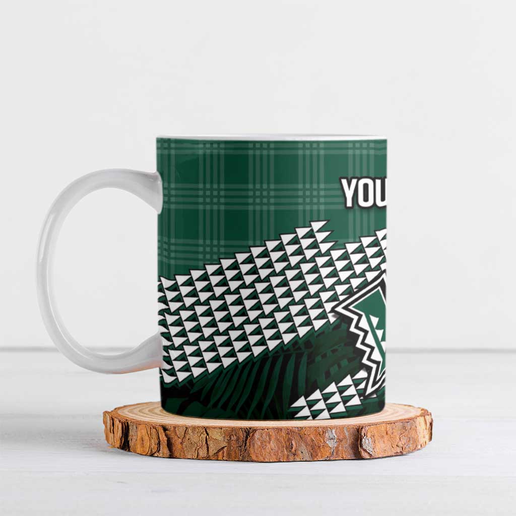 Rainbow Warriors Hawaii Personalized Palaka Ceramic Mug - Polynesian Pride