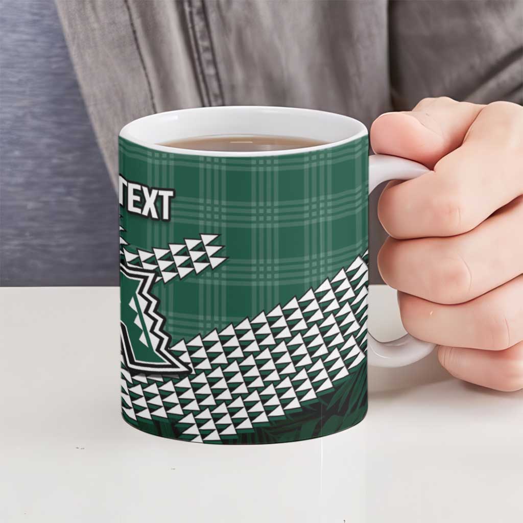 Rainbow Warriors Hawaii Personalized Palaka Ceramic Mug - Polynesian Pride