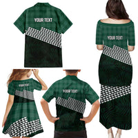 Rainbow Warriors Hawaii Personalized Palaka Family Matching Puletasi and Hawaiian Shirt - Polynesian Pride