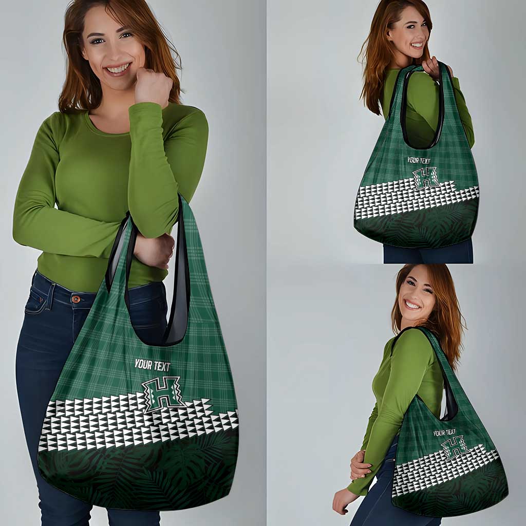 Rainbow Warriors Hawaii Personalized Palaka Grocery Bag - Polynesian Pride