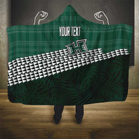 Rainbow Warriors Hawaii Personalized Palaka Hooded Blanket - Polynesian Pride