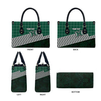 Rainbow Warriors Hawaii Personalized Palaka Leather Bag - Polynesian Pride