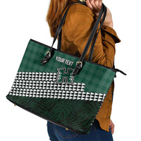 Rainbow Warriors Hawaii Personalized Palaka Leather Tote Bag - Polynesian Pride