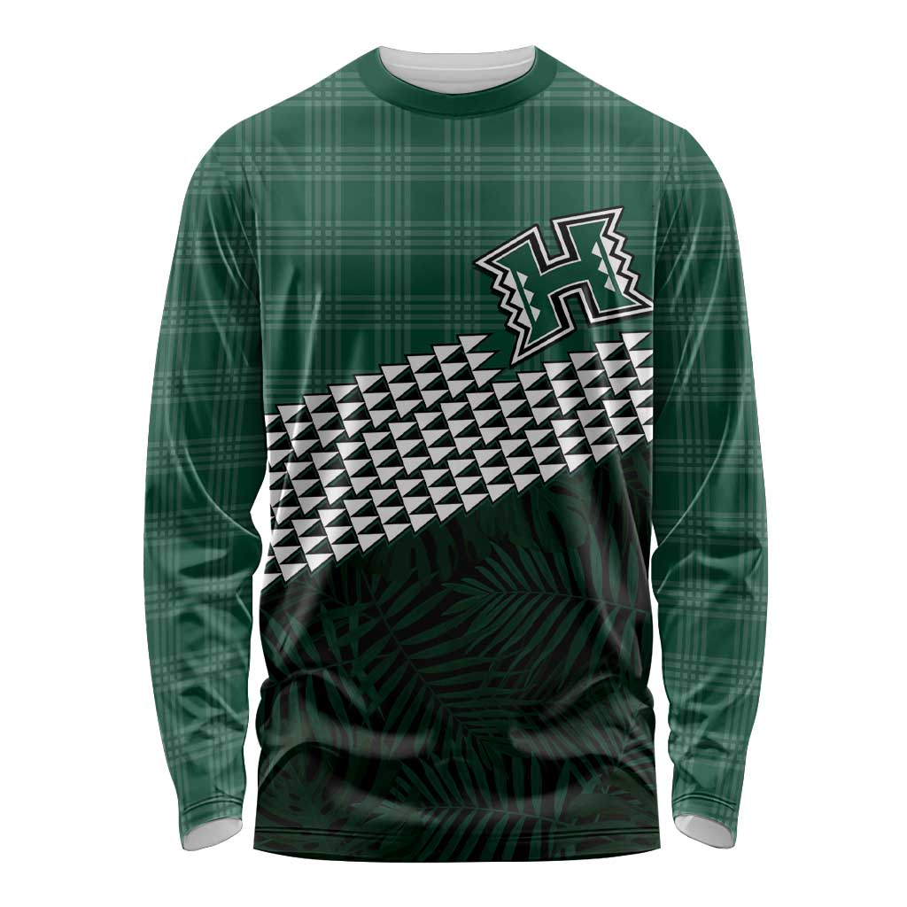 Rainbow Warriors Hawaii Personalized Palaka Long Sleeve Shirt - Polynesian Pride