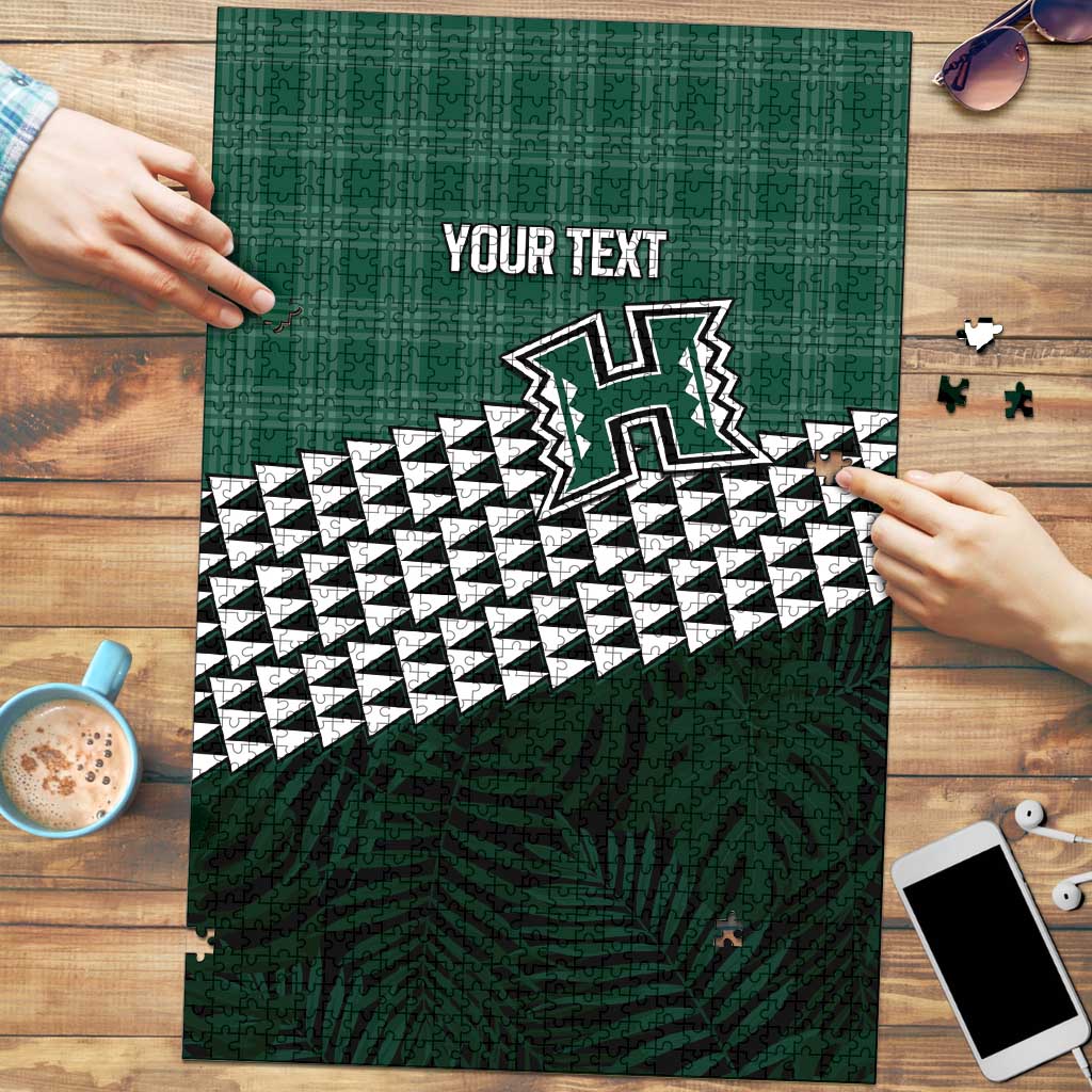 Rainbow Warriors Hawaii Personalized Palaka Puzzle - Polynesian Pride