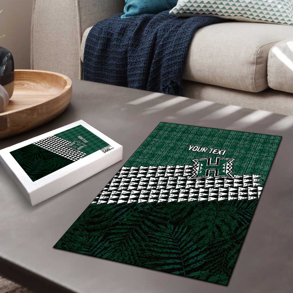 Rainbow Warriors Hawaii Personalized Palaka Puzzle - Polynesian Pride