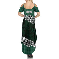 Rainbow Warriors Hawaii Personalized Palaka Summer Maxi Dress - Polynesian Pride