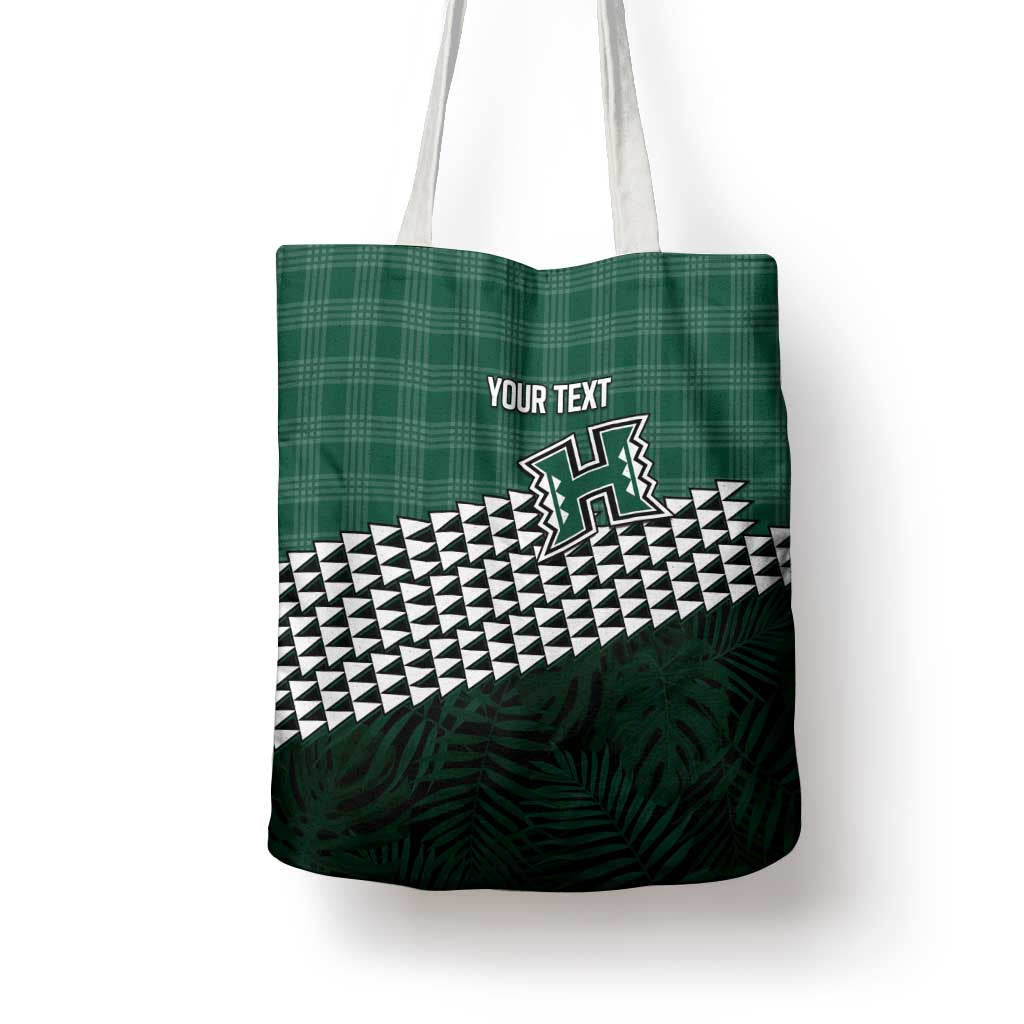 Rainbow Warriors Hawaii Personalized Palaka Tote Bag - Polynesian Pride