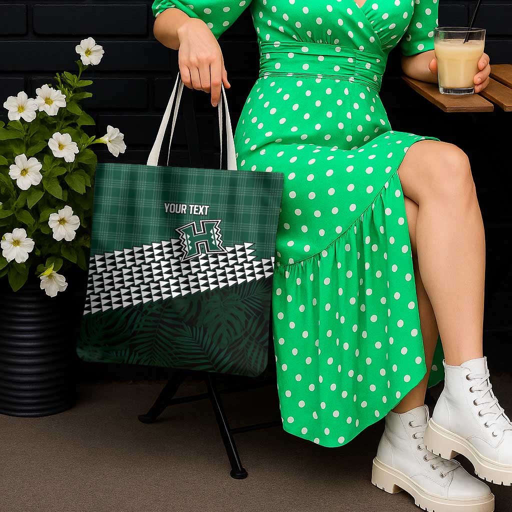 Rainbow Warriors Hawaii Personalized Palaka Tote Bag - Polynesian Pride