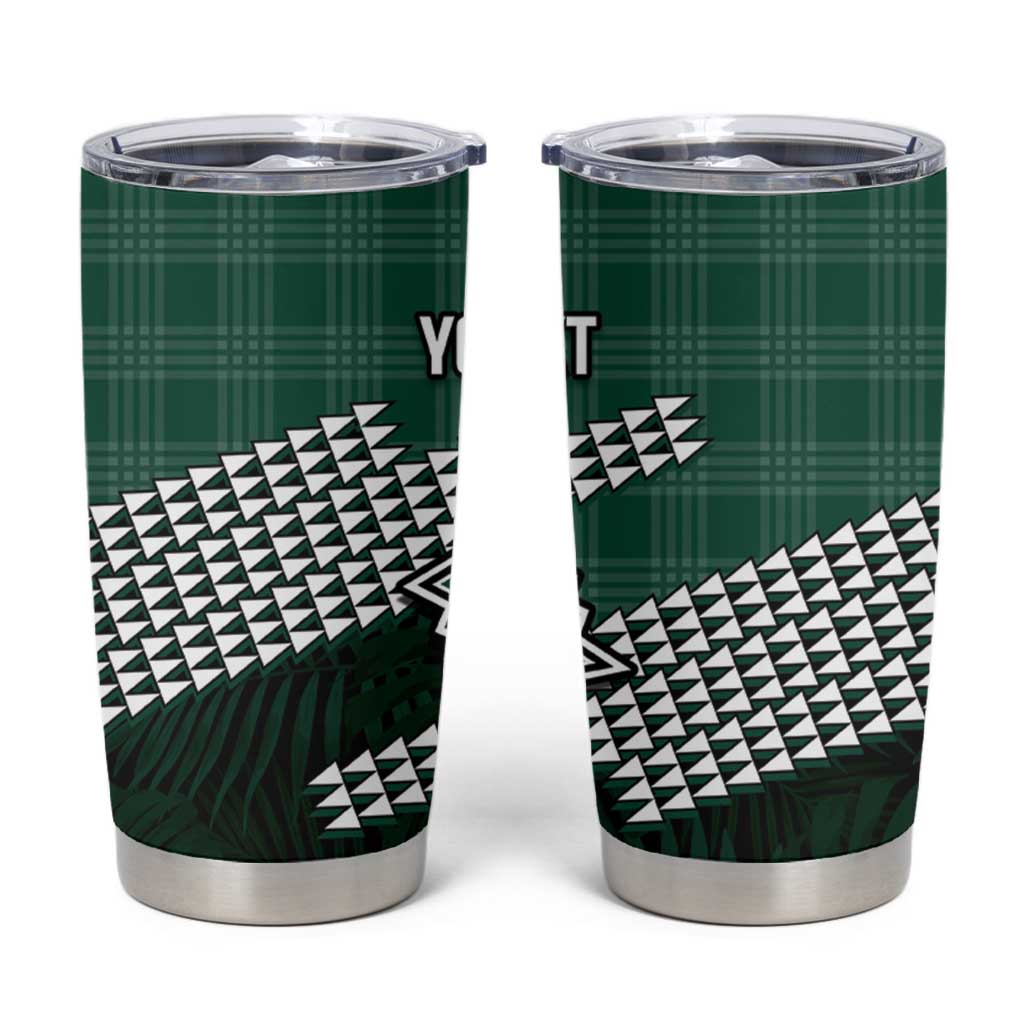 Rainbow Warriors Hawaii Personalized Palaka Tumbler Cup - Polynesian Pride