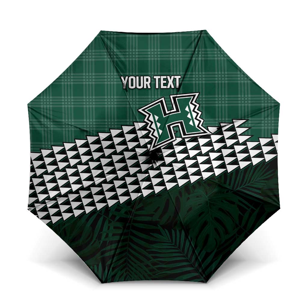 Rainbow Warriors Hawaii Personalized Palaka Umbrella - Polynesian Pride