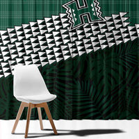 Rainbow Warriors Hawaii Personalized Palaka Window Curtain - Polynesian Pride