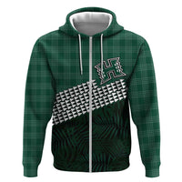 Rainbow Warriors Hawaii Personalized Palaka Zip Hoodie - Polynesian Pride