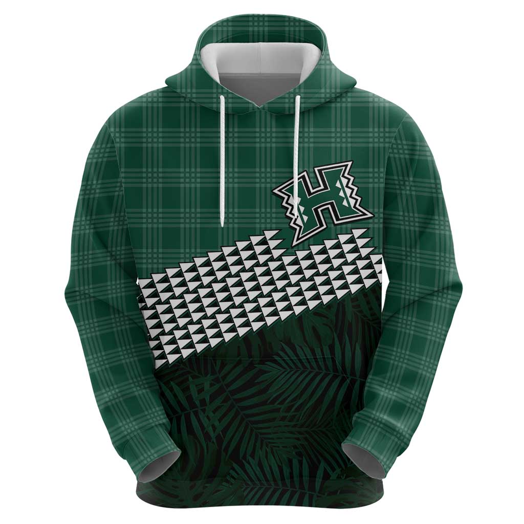 Rainbow Warriors Hawaii Personalized Palaka Zip Hoodie - Polynesian Pride