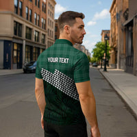 Rainbow Warriors Hawaii Personalized Palaka Zipper Polo Shirt - Polynesian Pride