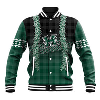 Rainbow Warriors Hawaii Palaka Baseball Jacket Maile Lei - Polynesian Pride