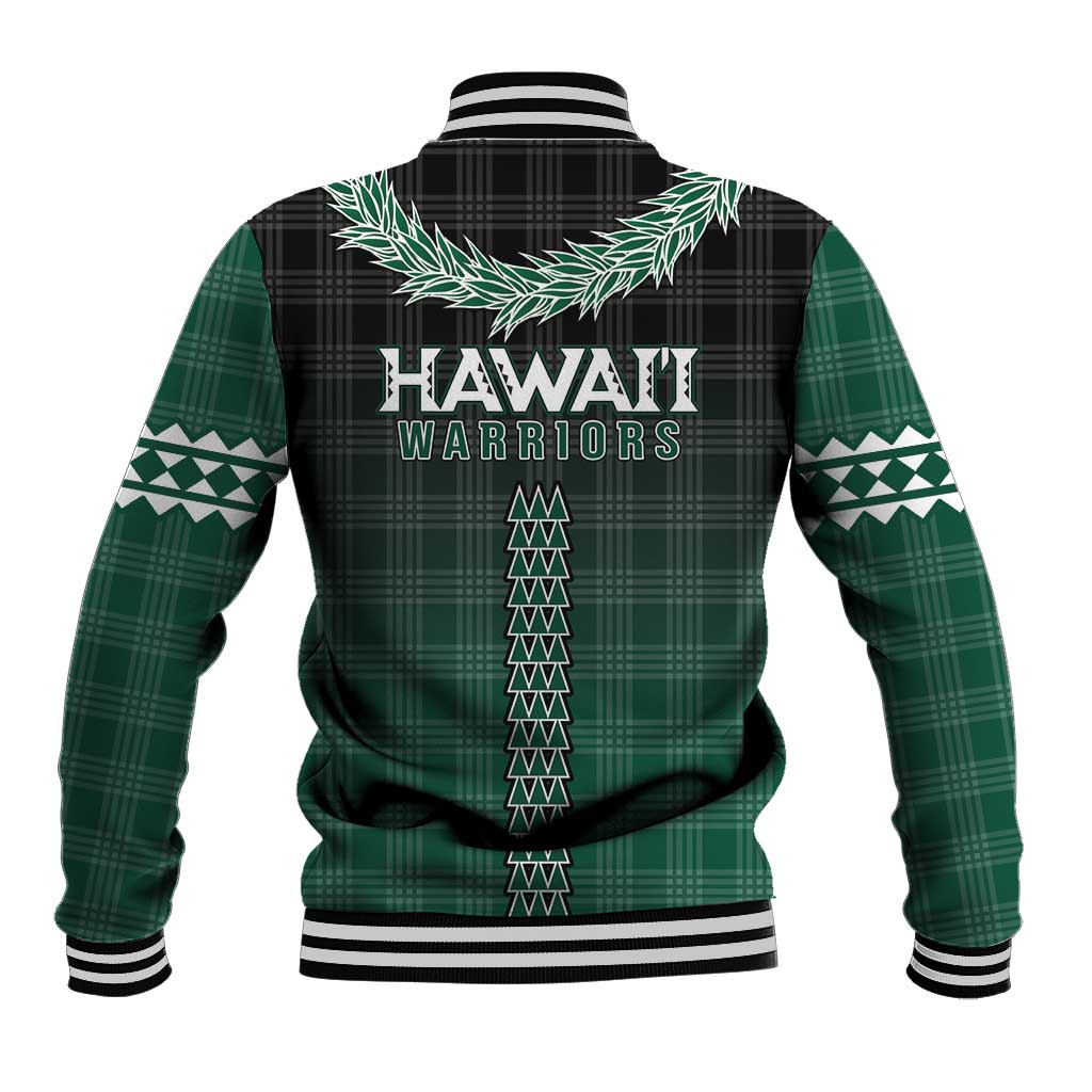 Rainbow Warriors Hawaii Palaka Baseball Jacket Maile Lei - Polynesian Pride