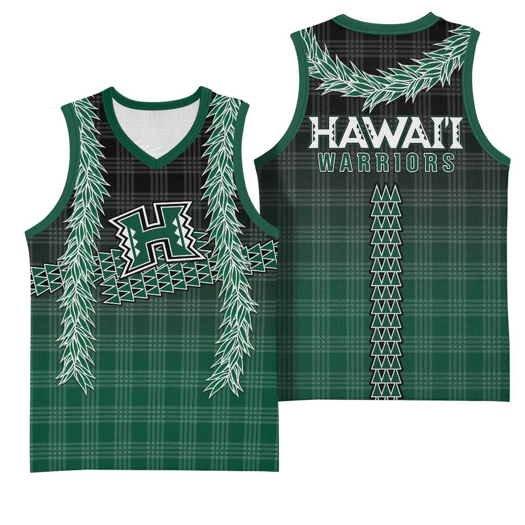 Rainbow Warriors Hawaii Palaka Basketball Jersey Maile Lei - Polynesian Pride