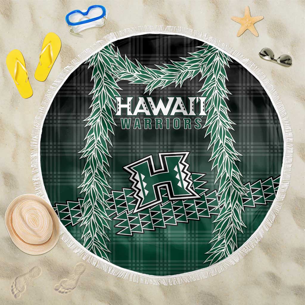 Rainbow Warriors Hawaii Palaka Beach Blanket Maile Lei - Polynesian Pride
