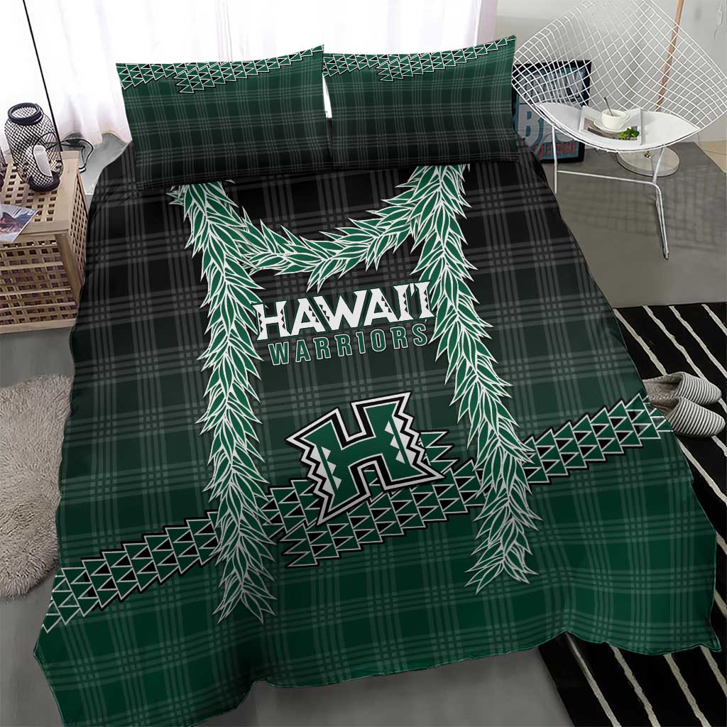 Rainbow Warriors Hawaii Palaka Bedding Set Maile Lei - Polynesian Pride