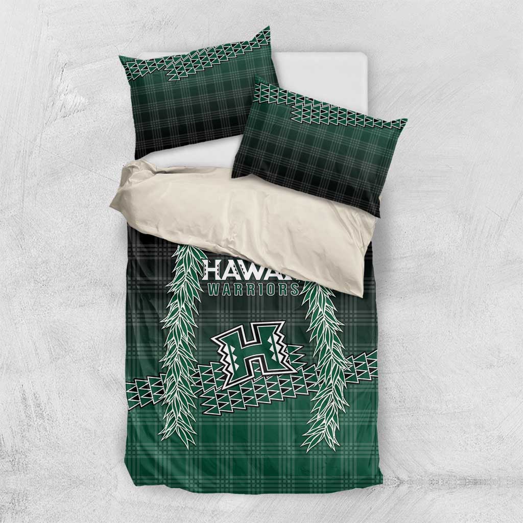 Rainbow Warriors Hawaii Palaka Bedding Set Maile Lei - Polynesian Pride