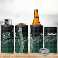 Rainbow Warriors Hawaii Palaka 4 in 1 Can Cooler Tumbler Maile Lei - Polynesian Pride