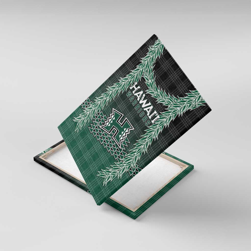 Rainbow Warriors Hawaii Palaka Canvas Wall Art Maile Lei - Polynesian Pride