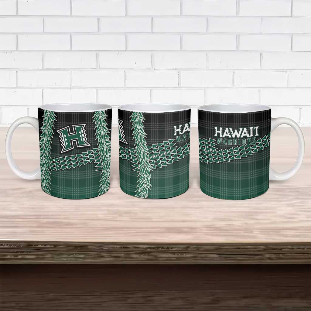 Rainbow Warriors Hawaii Palaka Ceramic Mug Maile Lei - Polynesian Pride