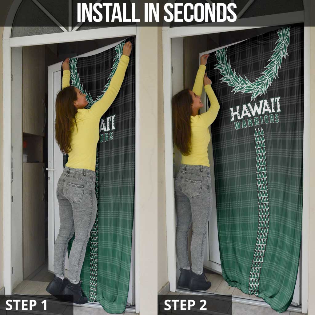 Rainbow Warriors Hawaii Palaka Door Cover Maile Lei - Polynesian Pride