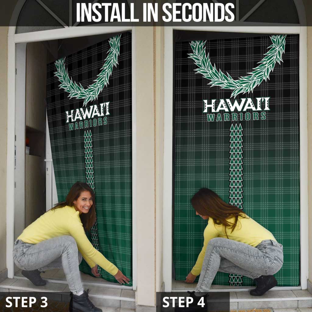 Rainbow Warriors Hawaii Palaka Door Cover Maile Lei - Polynesian Pride