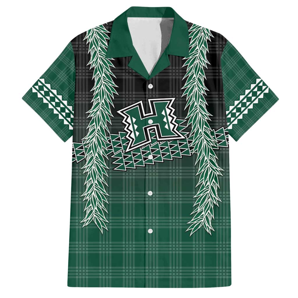 Rainbow Warriors Hawaii Palaka Family Matching Long Sleeve Bodycon Dress and Hawaiian Shirt Maile Lei - Polynesian Pride