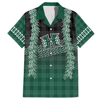 Rainbow Warriors Hawaii Palaka Family Matching Long Sleeve Bodycon Dress and Hawaiian Shirt Maile Lei - Polynesian Pride