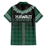 Rainbow Warriors Hawaii Palaka Family Matching Off The Shoulder Long Sleeve Dress and Hawaiian Shirt Maile Lei - Polynesian Pride