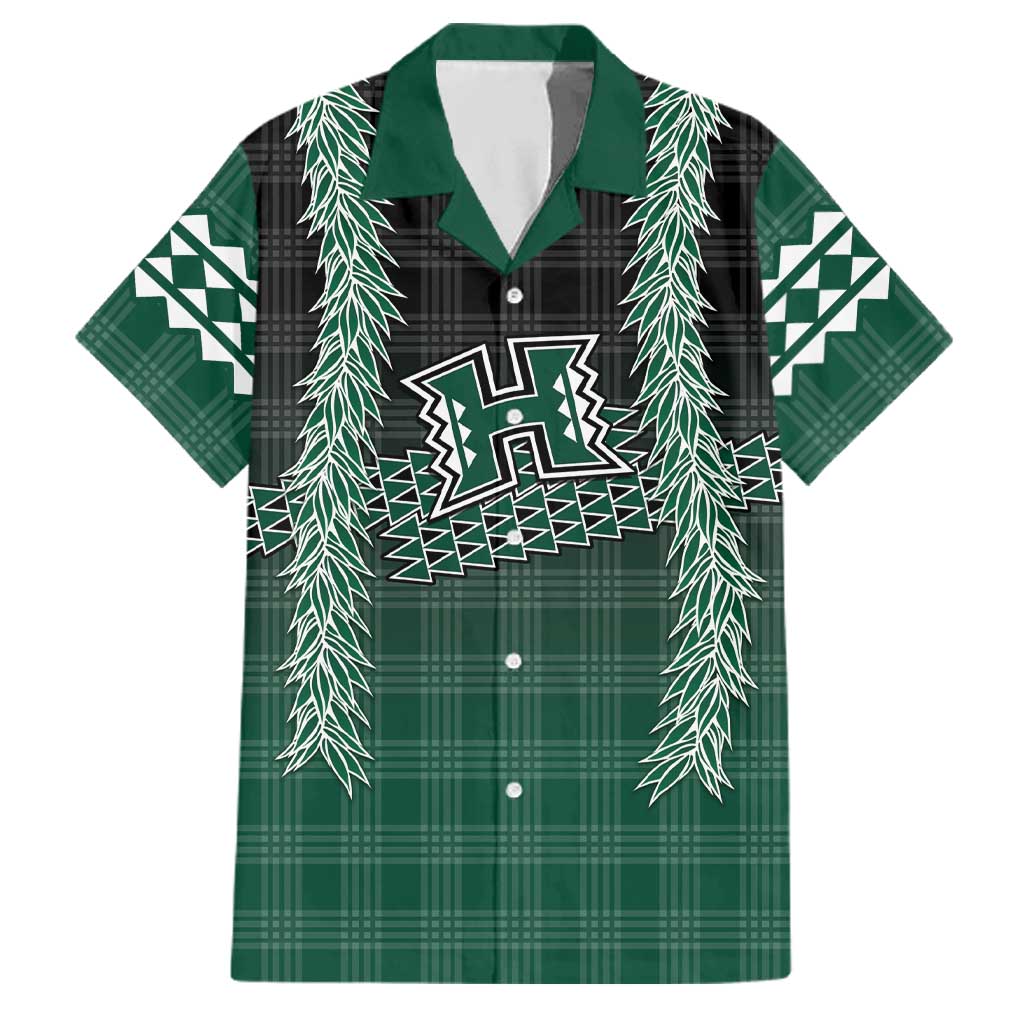 Rainbow Warriors Hawaii Palaka Family Matching Puletasi and Hawaiian Shirt Maile Lei - Polynesian Pride