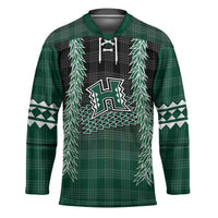 Rainbow Warriors Hawaii Palaka Hockey Jersey Maile Lei - Polynesian Pride